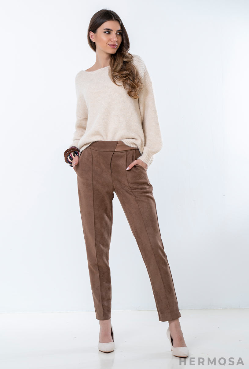 Tailored trousers - Beige - Ladies | H&M